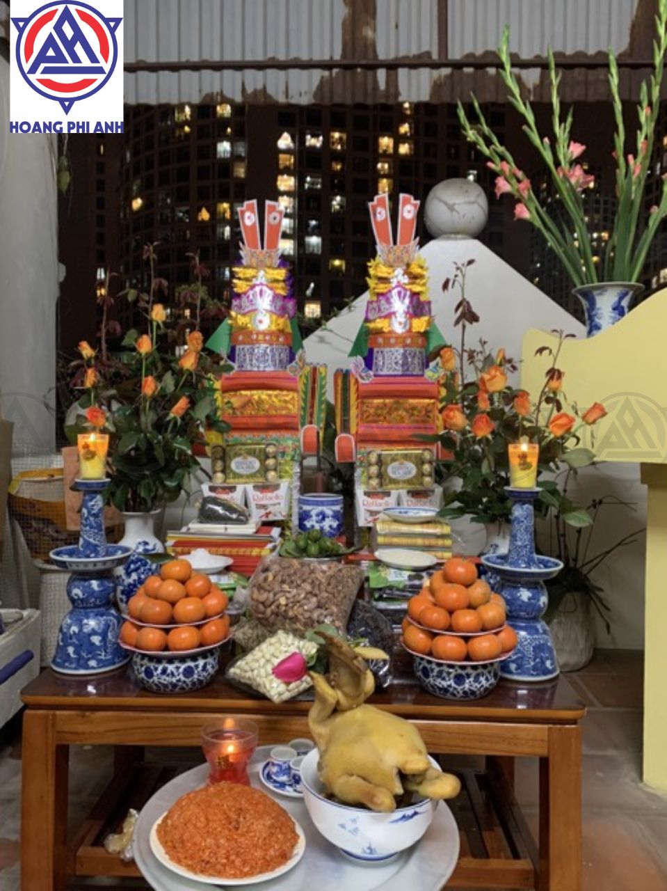 Mâm Cúng Giao Thừa Ngoài Trời 2026