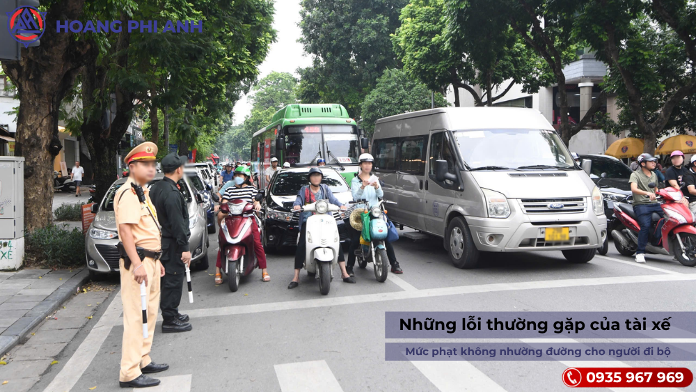 Mức phạt khồng nhường đường cho người đi bộ: Những lỗi thường gặp của tài xế