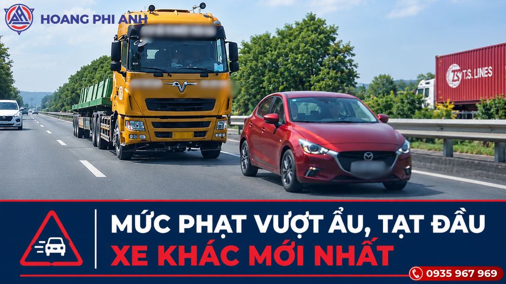 Mức phạt vượt ẩu, tạt đầu xe khác mới nhất
