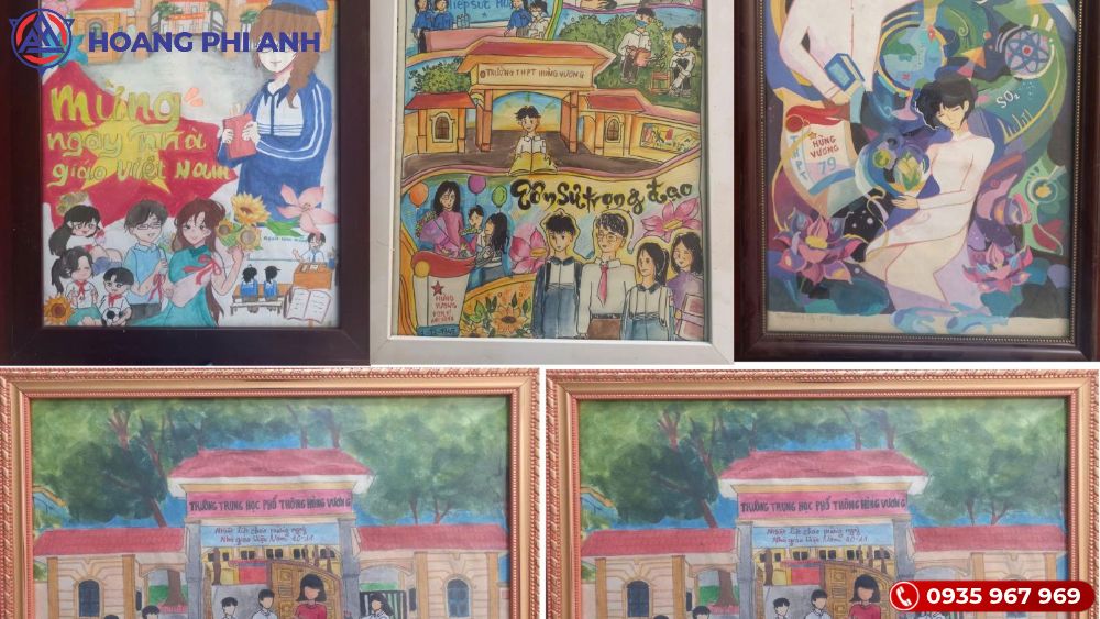 Hội thi vẽ tranh về thầy cô và mái trường ngày 20/11